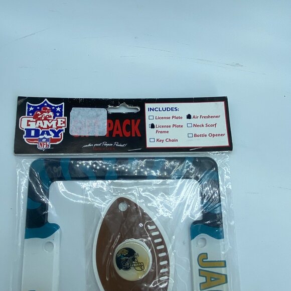Jacksonville Jaguars NFL License Plate Frame Football Wall Decor Air Freshener - Picture 7 of 8